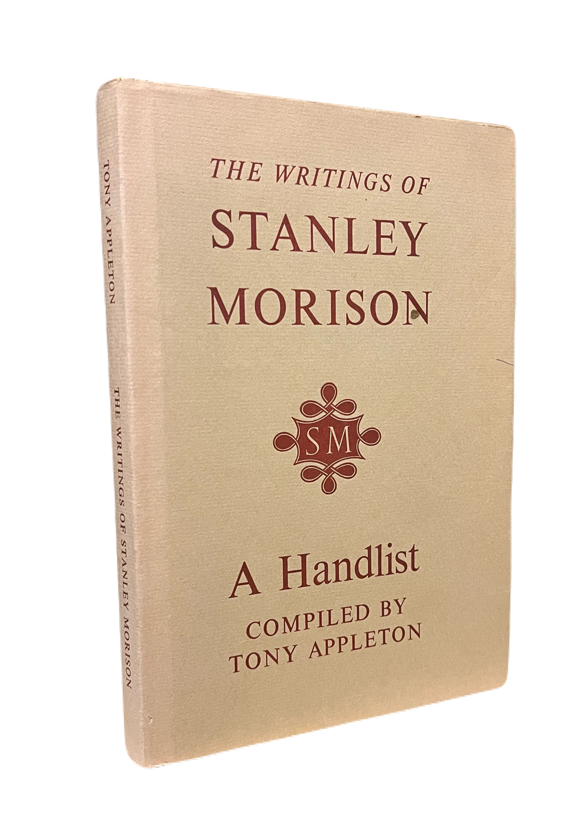 The Writings of Stanley Morison: A Handlist