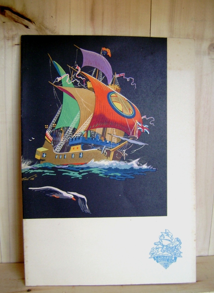 Cunard White Star Luncheon Menu 1951 RMS Parthia Image for Cunard White Star Luncheon Menu 1951 RMS Parthia